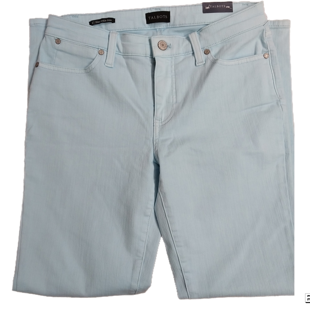 Talbots Blue Ankle Cropped Jeans Versatile Denim
